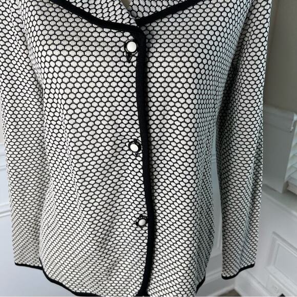 Misook textured  button front knit blazer size XS - Picture 7 of 7